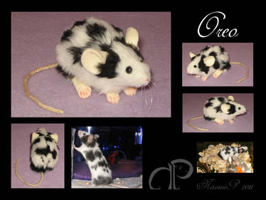 Custom Mouse Plushie - Oreo