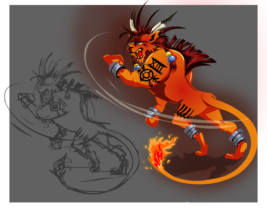 Final fantasy 7 : Red XIII by LittleMiky Final fantasy 7 : Red XIII by LittleMiky