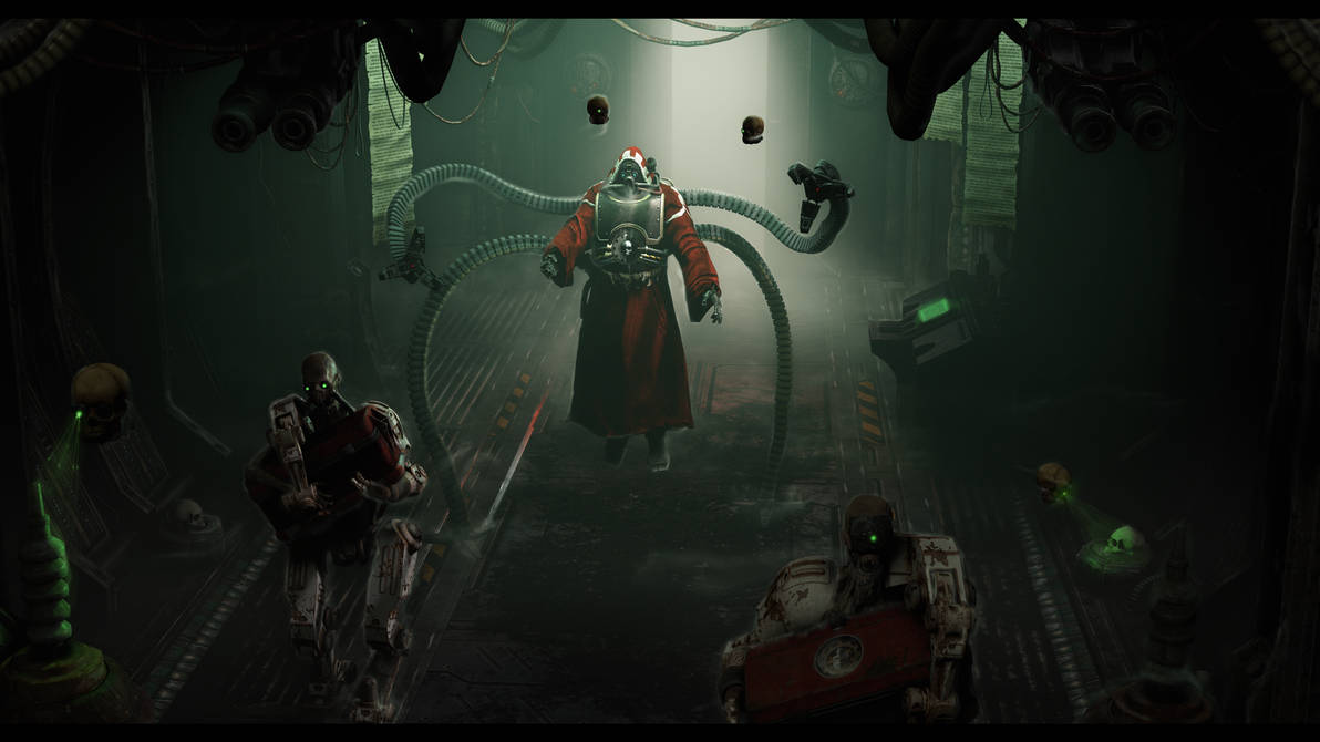 Tech Priest Programming Tech Priest Taking a Walk by ThePerfectG on DeviantArt