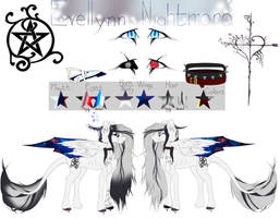 Evelynn Nightmare main oc - ref sheet (ver. 3)