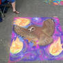 Spotted Owl n Flaming Goldfish