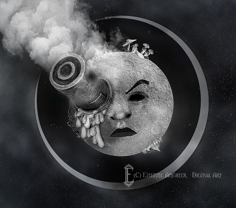 The Magic of Melies - Moon Landing by Eithnne