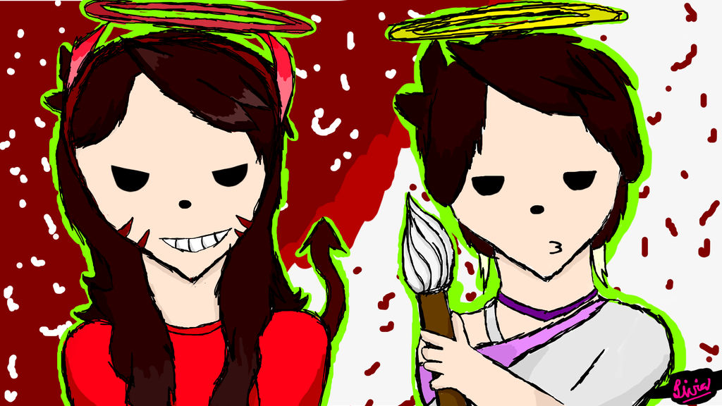 Angel and Devil Jaiden Animations by Salsahero15 on DeviantArt