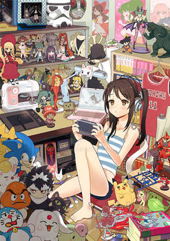 Anime Expo Art Show:: Otaku's room