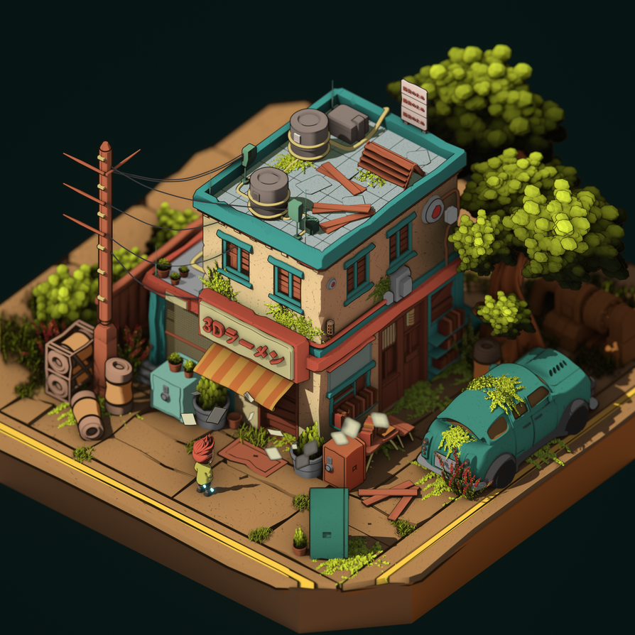 Old Studio by 3DRamenArt on DeviantArt