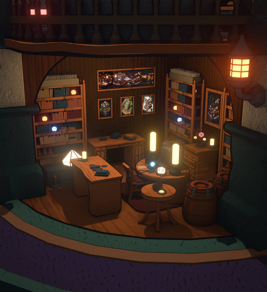 Library_p2 by 3DRamenArt on DeviantArt