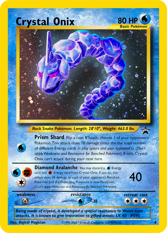 Pokémon - (095) Crystal Onix