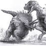Triceratops and Tyrannosaurus