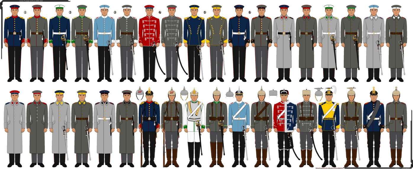 Some Prussian Uniform 1908-1914 by HeerSoldaten on DeviantArt