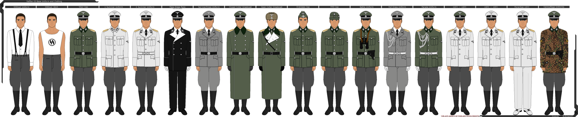 WAFFEN SS General Uniform And Clothing