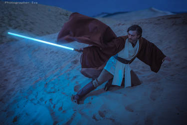 Obi-Wan battle in the sands