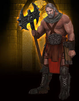 Diablo III fan art contest Barbarian