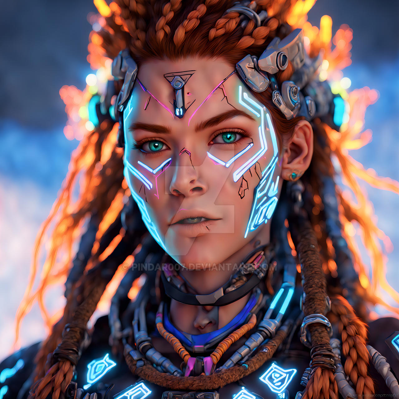 Aloy Ripped Aloy Portrait by pindar007 on DeviantArt