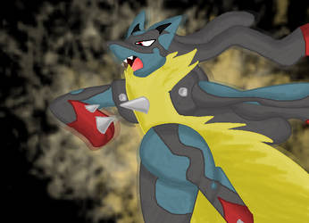 Mega-Lucario in MS Paint