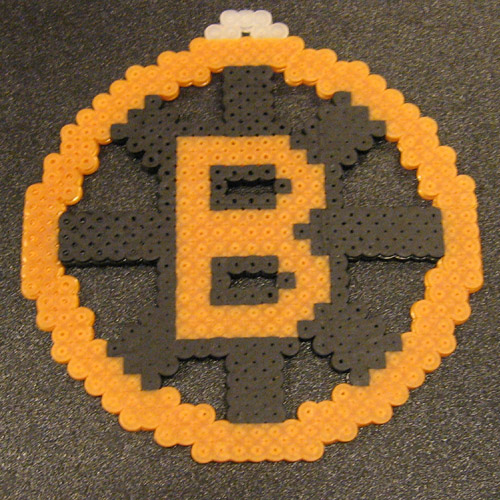 Boston Bruins Logo Perler2