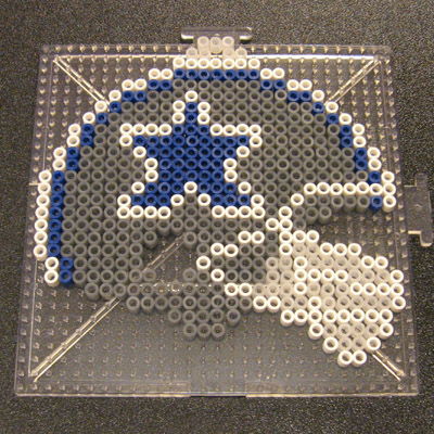 Cowboys Helmet Perler1