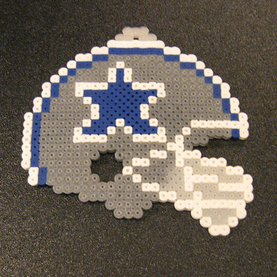 Cowboys Helmet Perler2