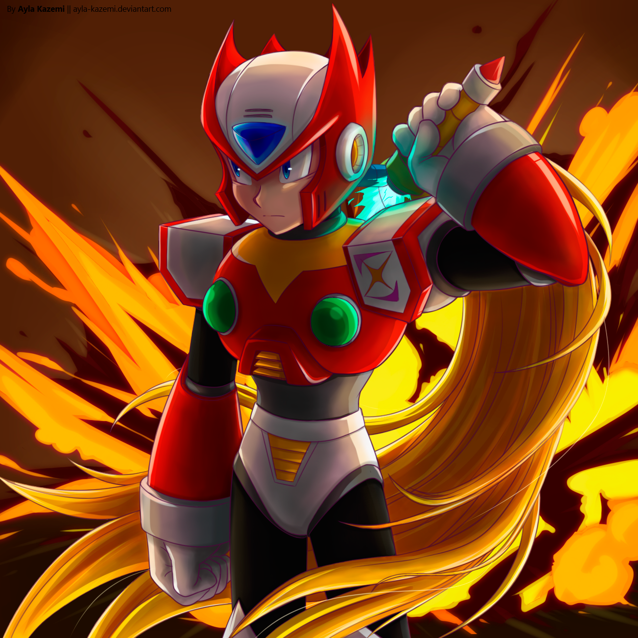 Cool reploids don't look at explosions!