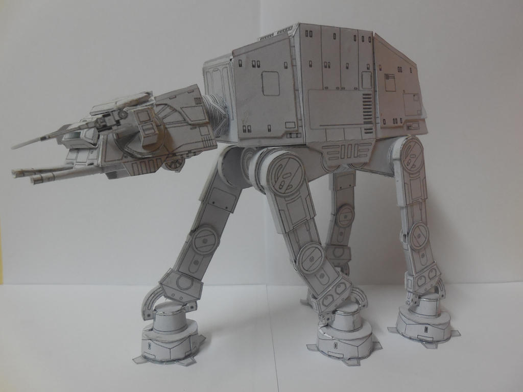 Paper Model Atte star wars AT-AT papercraft by secondaryleonardo on DeviantArt