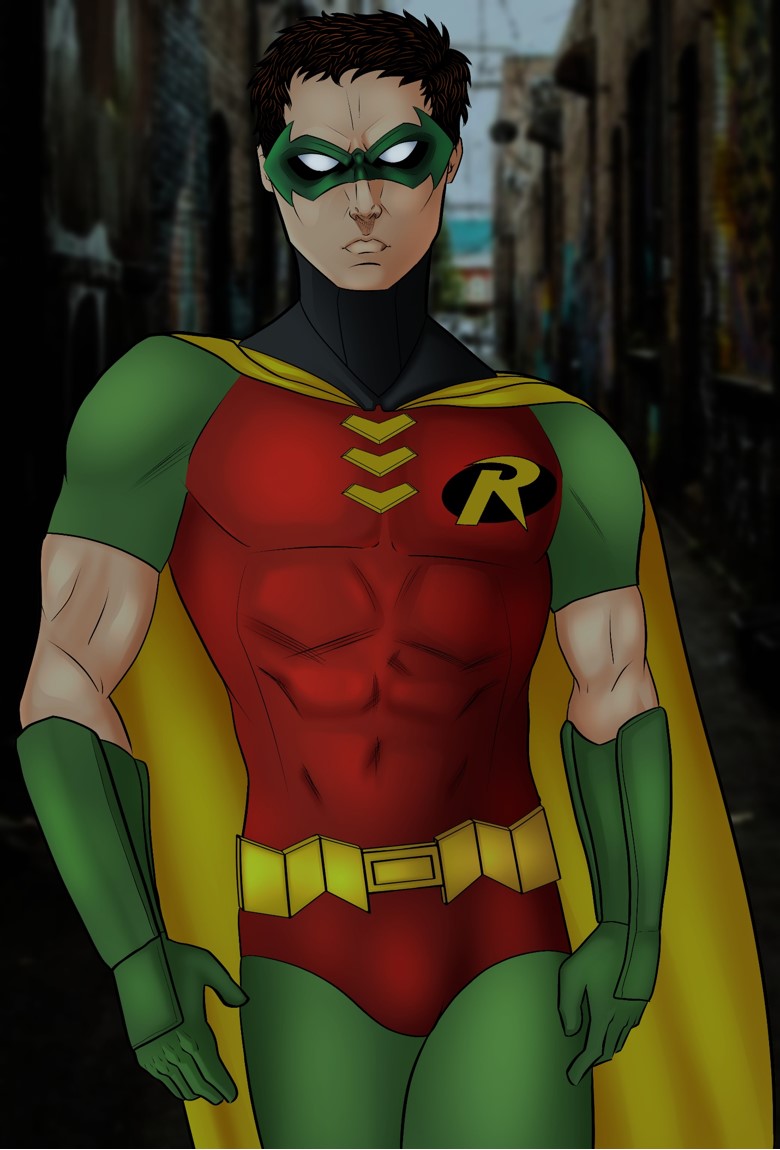 Robin Comic Rugged Look Robin by JustSketchIn01 on DeviantArt