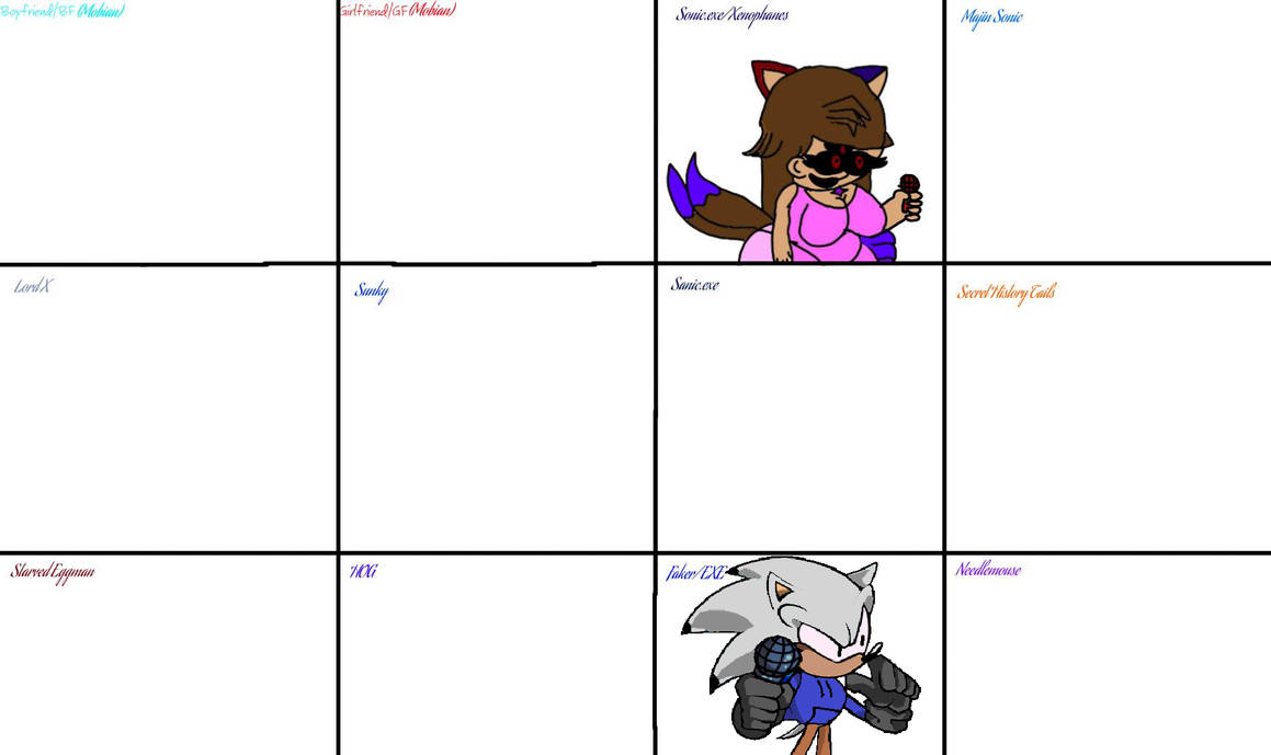 Collab Sheet Fnf Sonic.exe Character Collab Sheet by Kennedy2009 on DeviantArt