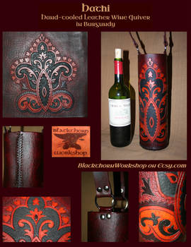 Hathi Wine Quiver in Burgundy