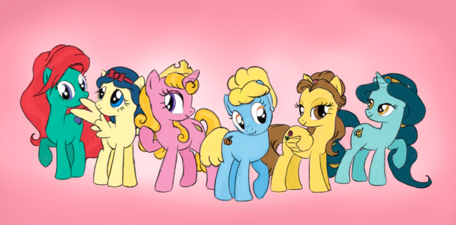 Disney princess ponies