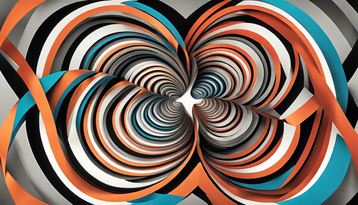 Draw a series of Escher-like infinite loops at the by PromptDaddy on ...