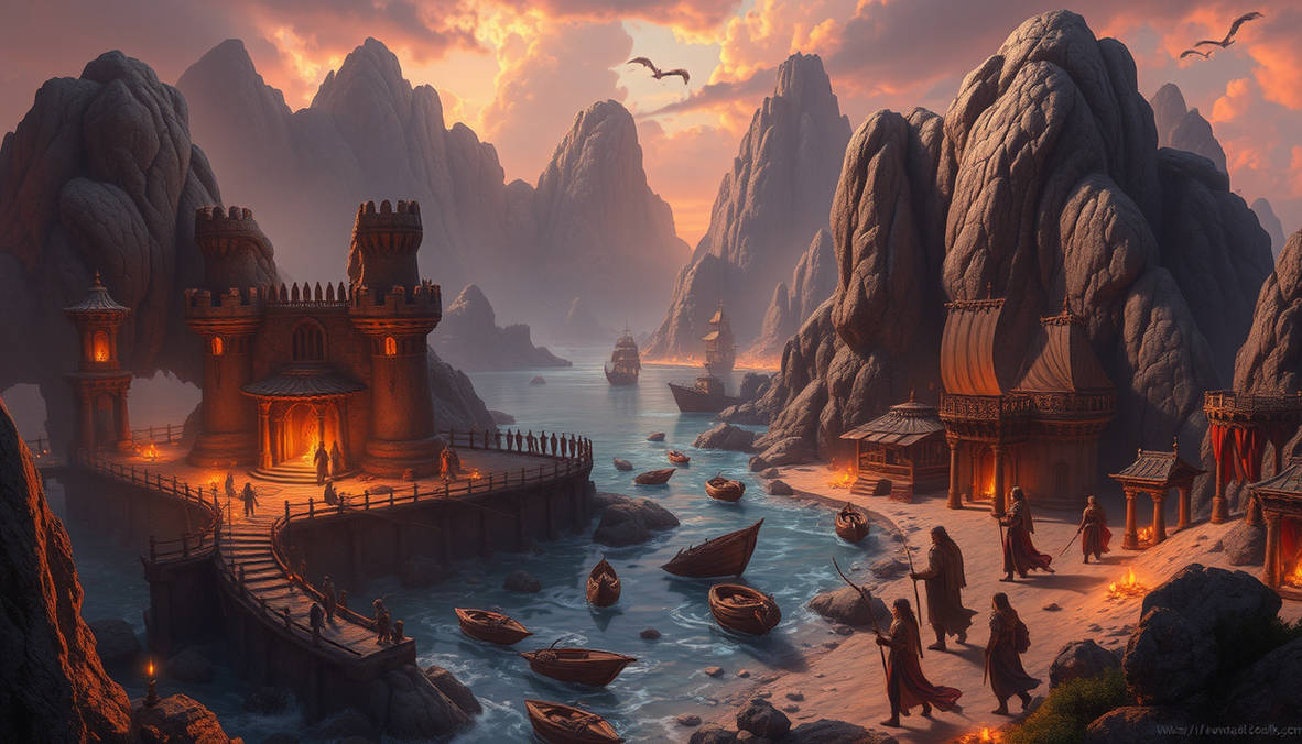 Coastal Cavern Civilizations by SUICIDEEMOJI on DeviantArt