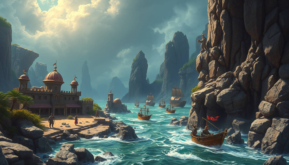 Coastal Cavern Civilizations by SUICIDEEMOJI on DeviantArt