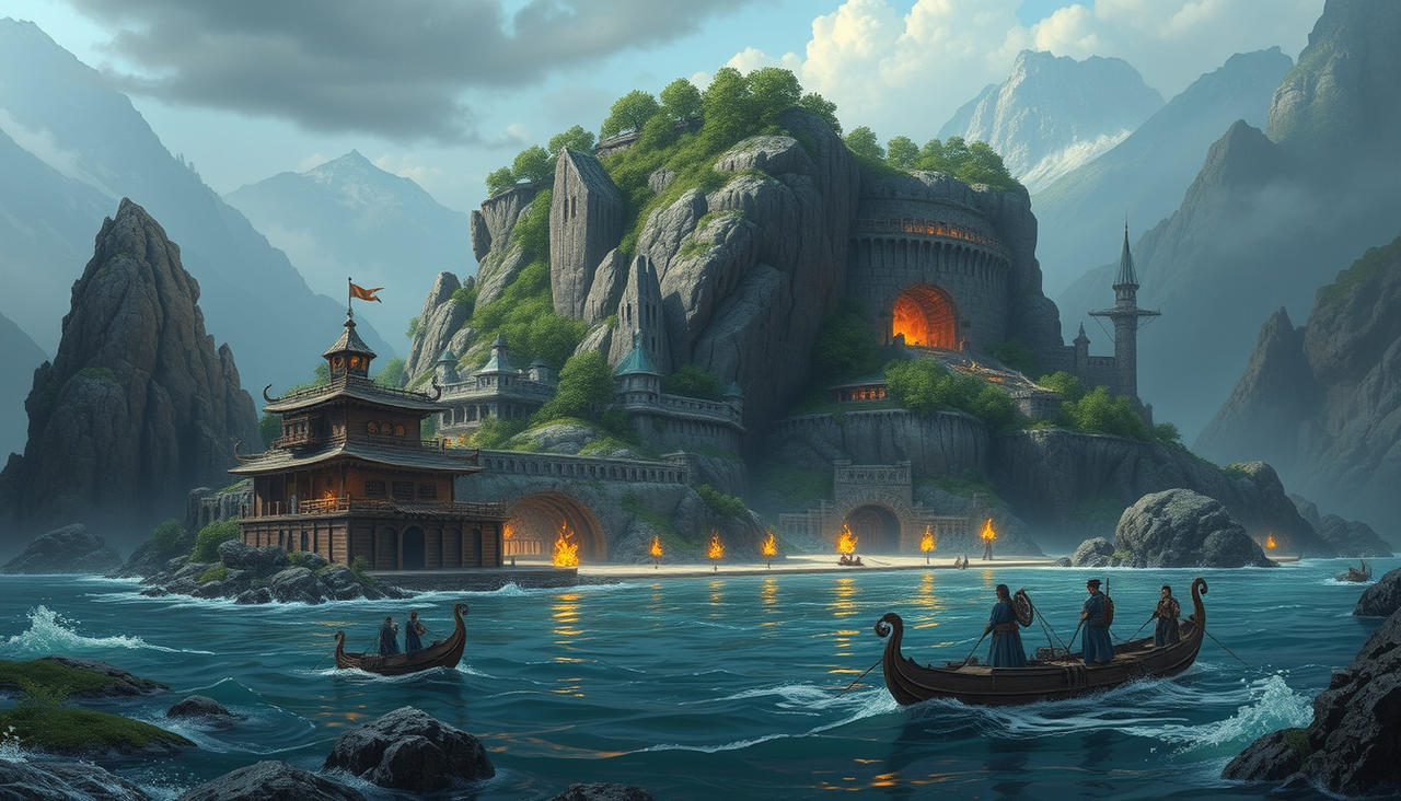 Coastal Cavern Civilizations by SUICIDEEMOJI on DeviantArt