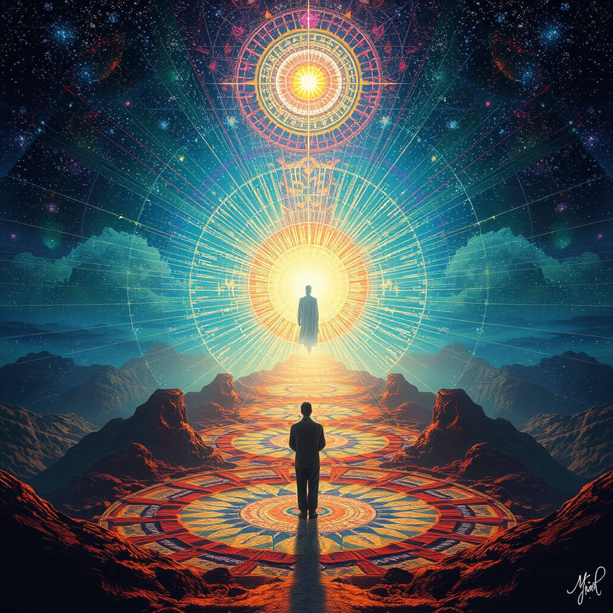 The Holographic Path to a god-self matrix