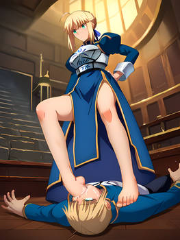 Saber foot gagging