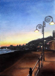 Sunset at Lyme Regis