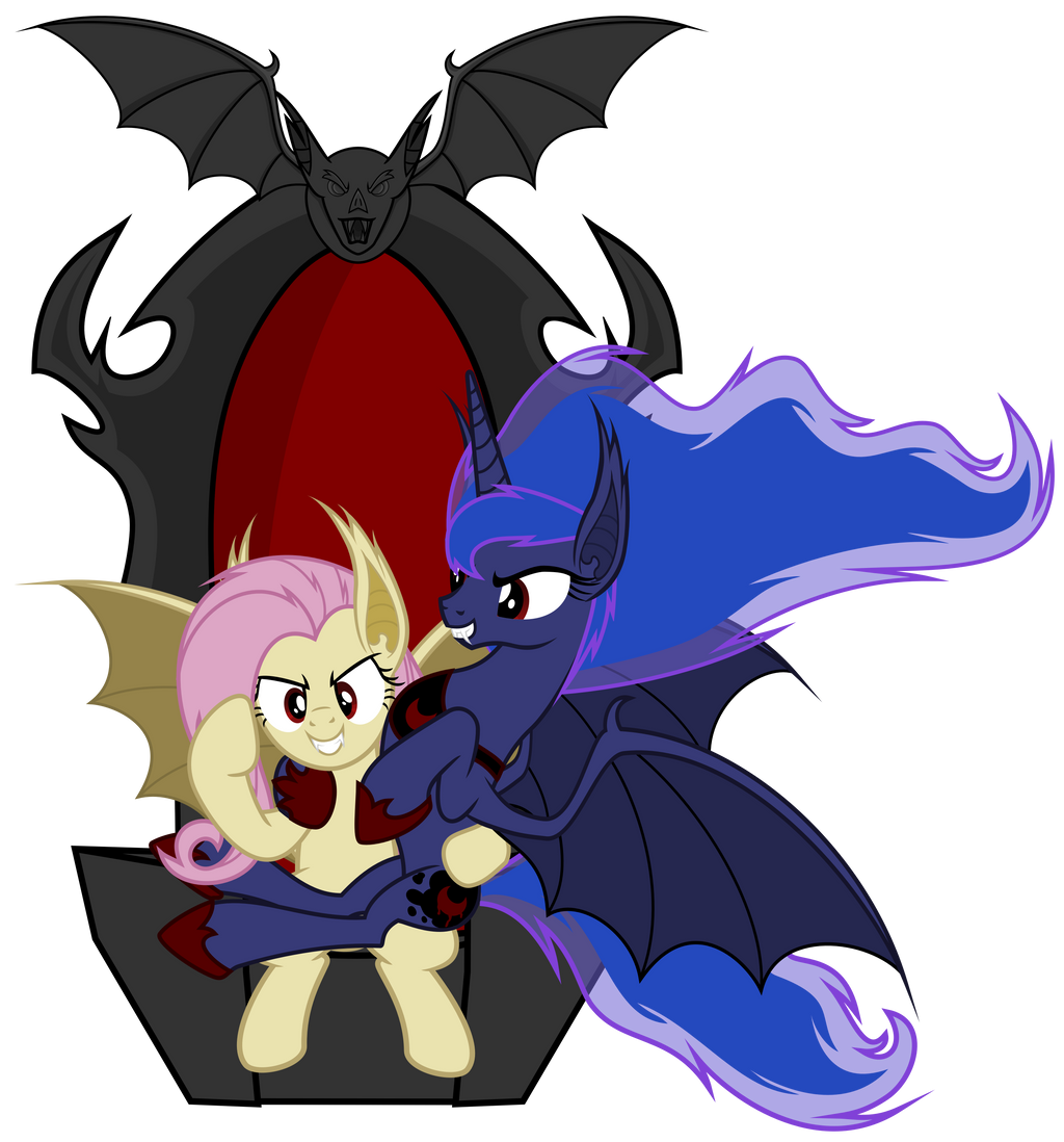 Flutterbat Deviantart Front Flutterbat and Lunabat by Magister39 on DeviantArt