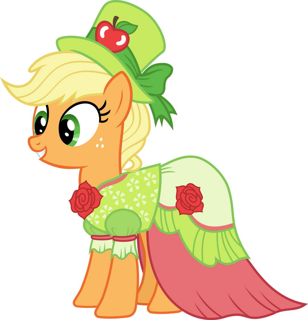 Applejack in Gala dress by Magister39