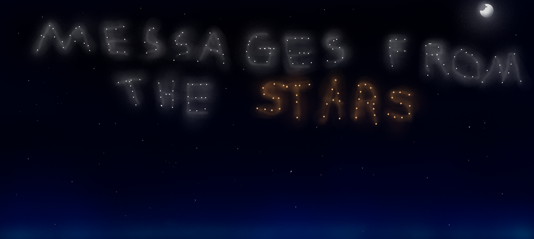 Stars Text Message cover Messages From the Stars by Staticbc22 on DeviantArt