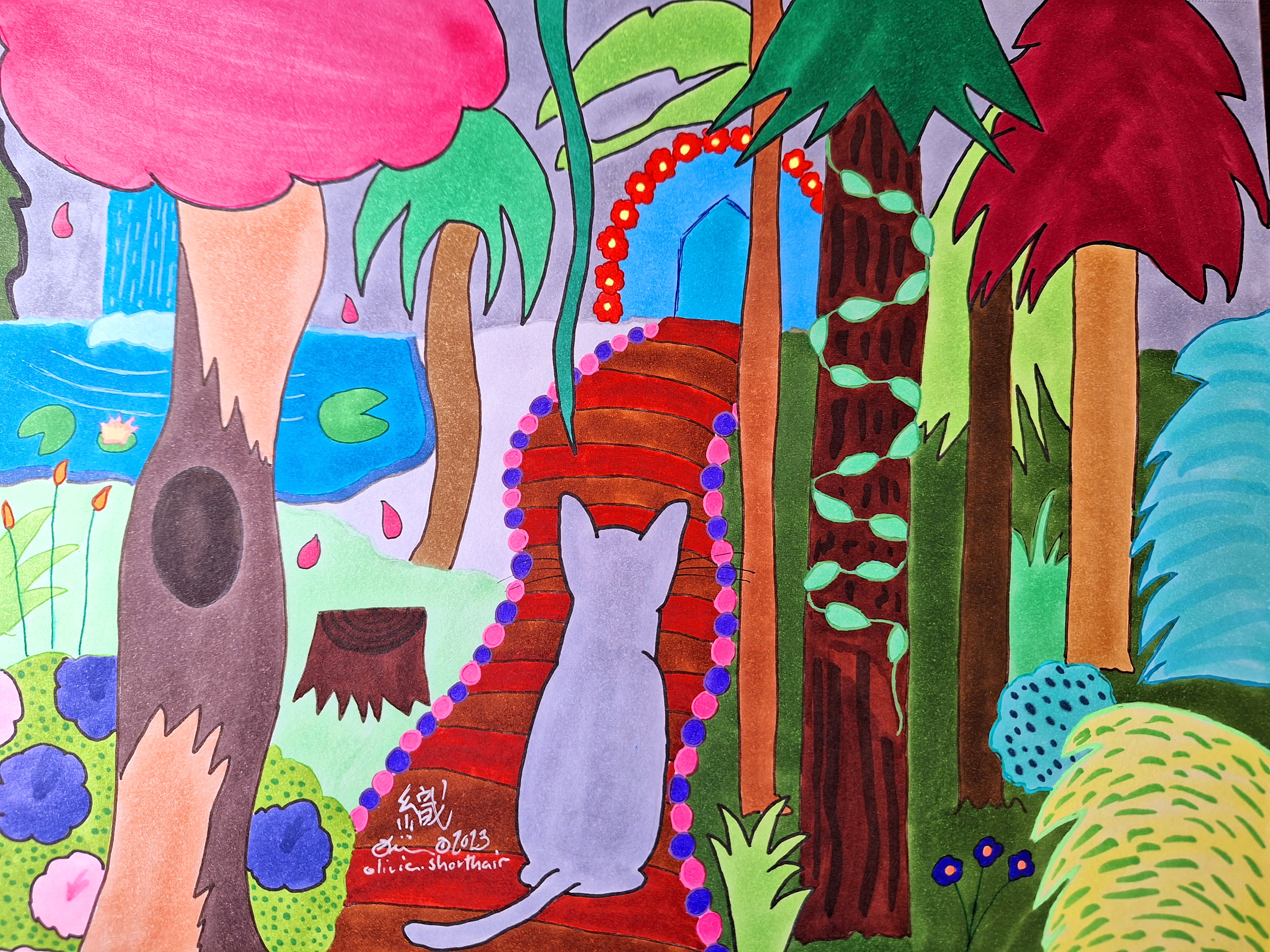 Deviantrt Draw Enchanted Forest- Inktober Drawing by OliviaShorthair on DeviantArt