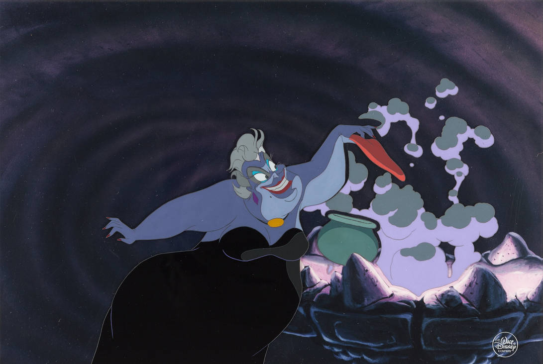 Ursula throwing a potion by postulsanjr on DeviantArt