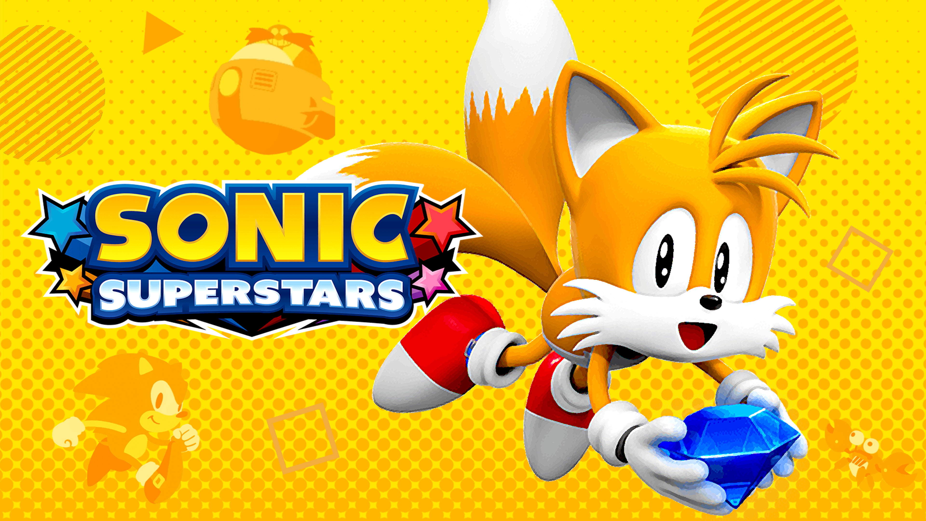 Tails Sonic Superstars Sticker - Tails Sonic Superstars Artwork