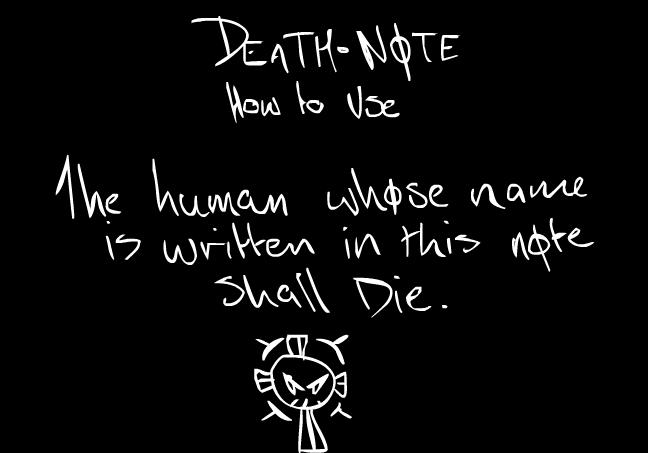 Deathnote How to really use by DarkArtTrocity on DeviantArt