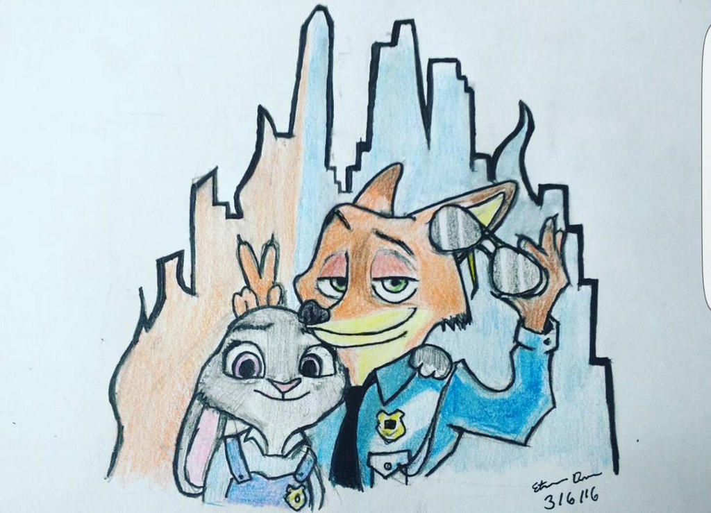 Zootopia Drawing Pattern Zootopia by drawingeveryday247 on DeviantArt