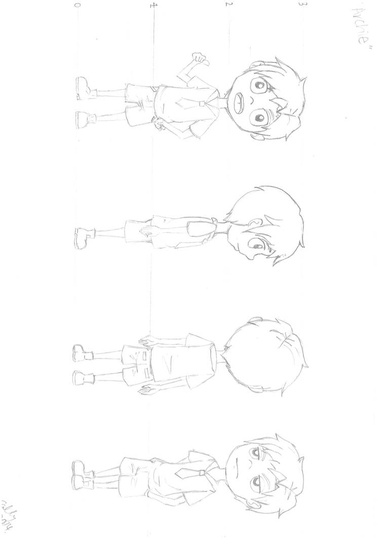 Archie And Others Model Sheet by dragonettes-daughter on DeviantArt