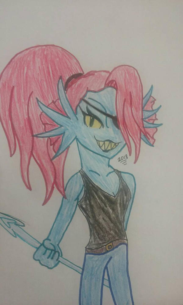 Undyne by DarkHeartAura on DeviantArt