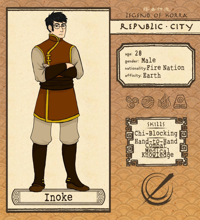 Inoke Raco Republic City: Inoke by IChrysI on DeviantArt