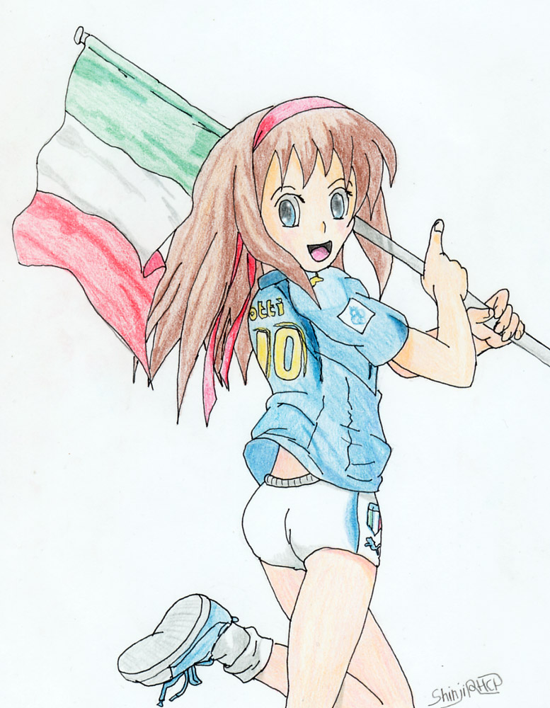 Italian Girl Supporter