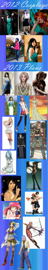 Fayina's 2012 Cosplays + 2013 Plans