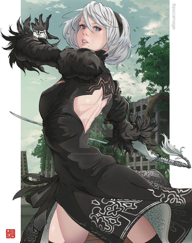 2B  Nier: Automata by pscarnage95 on DeviantArt