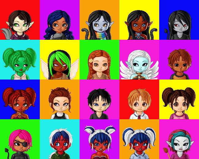 character squares by that-girl-Blue on DeviantArt