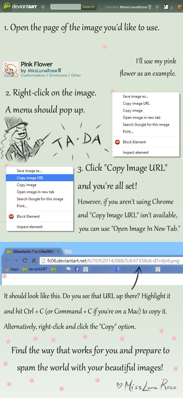 Url Cute Image Code Image URL Tutorial by MissLunaRose on DeviantArt